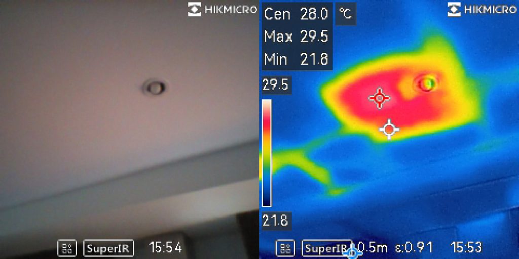 draftguard ceiling downlight thermal image 001 draftguard ceiling downlight thermal image 001